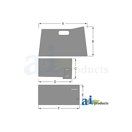 A & I Products Floor Mat 22" x8" x8" A-CFM250